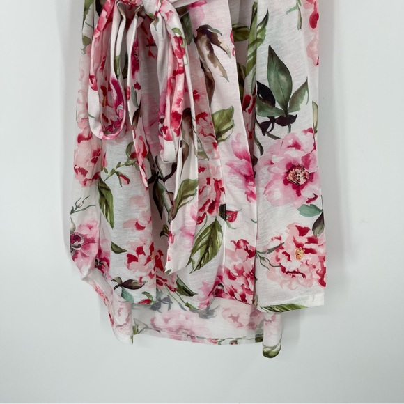 Show Me Your Mumu Brie Robe Gardens Of Blooms Pink One Size OS - Picture 5 of 12